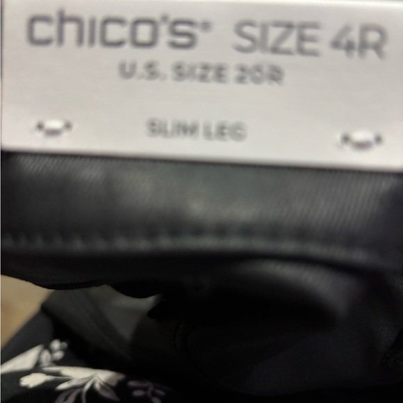 Chico's Womens Dark faux Leather look Jeans - Picture 14 of 15